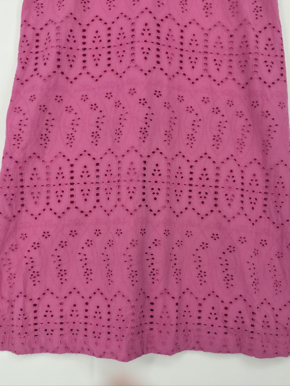 Tuckernuck Pink Eyelet Ruffle Midi Dress Cotton Resort Size Small - Picture 12 of 15